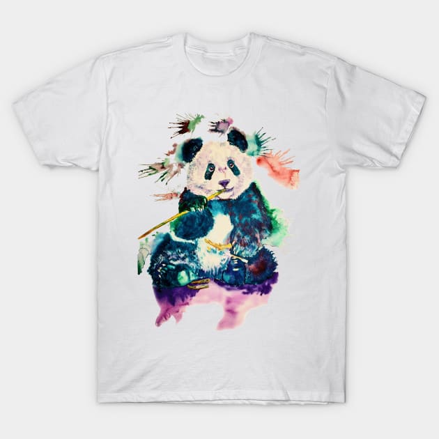 panda T-Shirt by NemfisArt